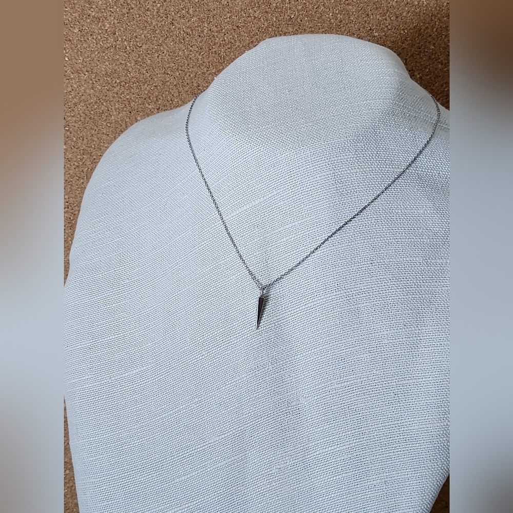 Elshe Sterling Silver Spike Pendant Necklace